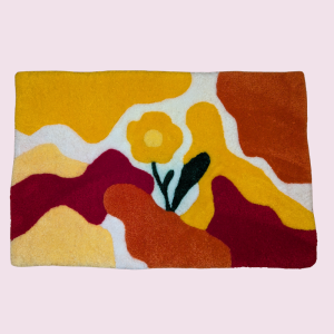 Tapis "Chaleur Florale"