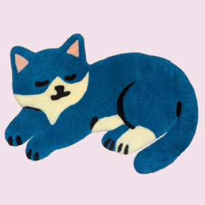 Tapis "Le Chat Bleu"